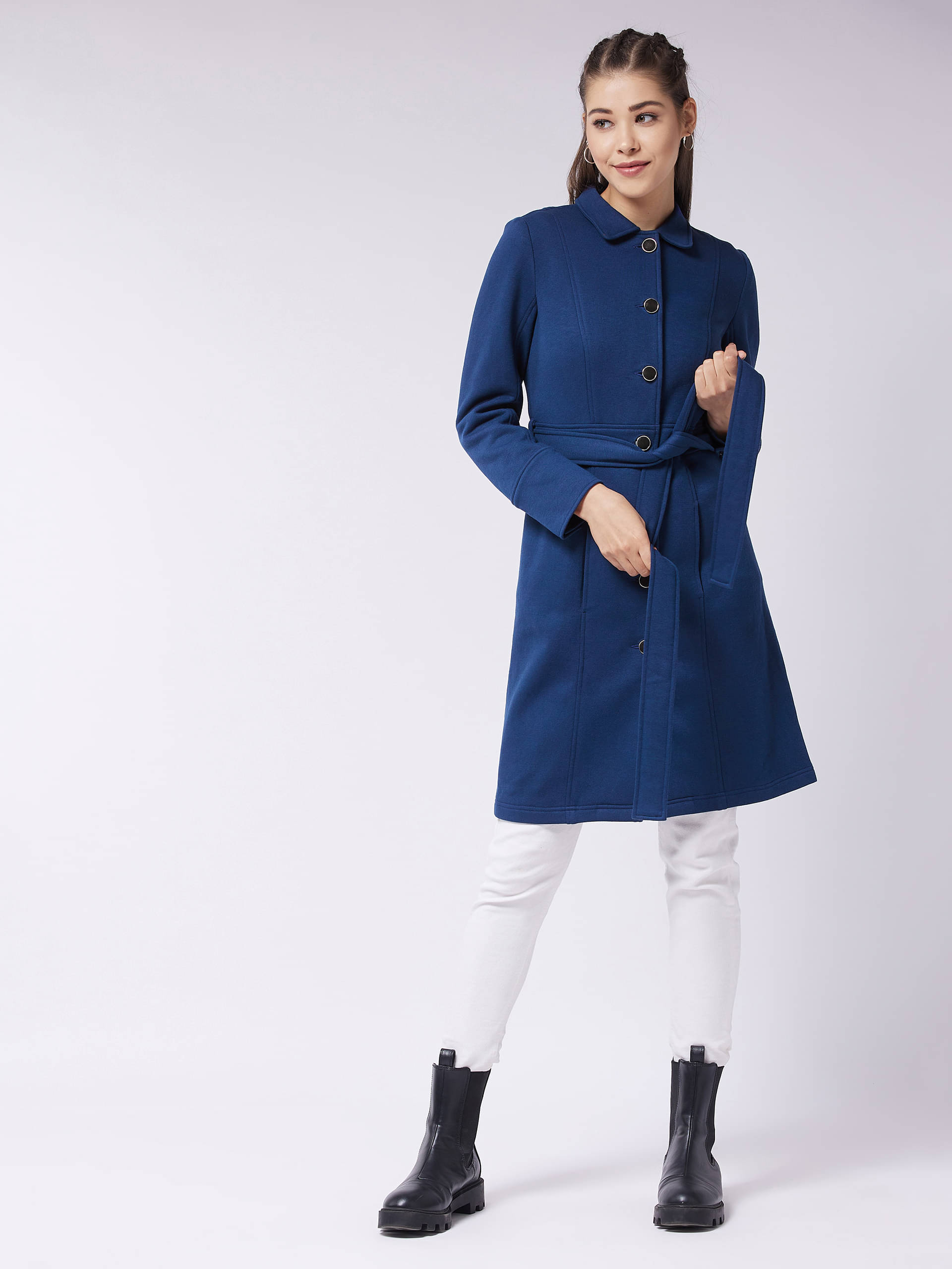     			Miss Chase Women Regular Jacket ( Navy Blue )