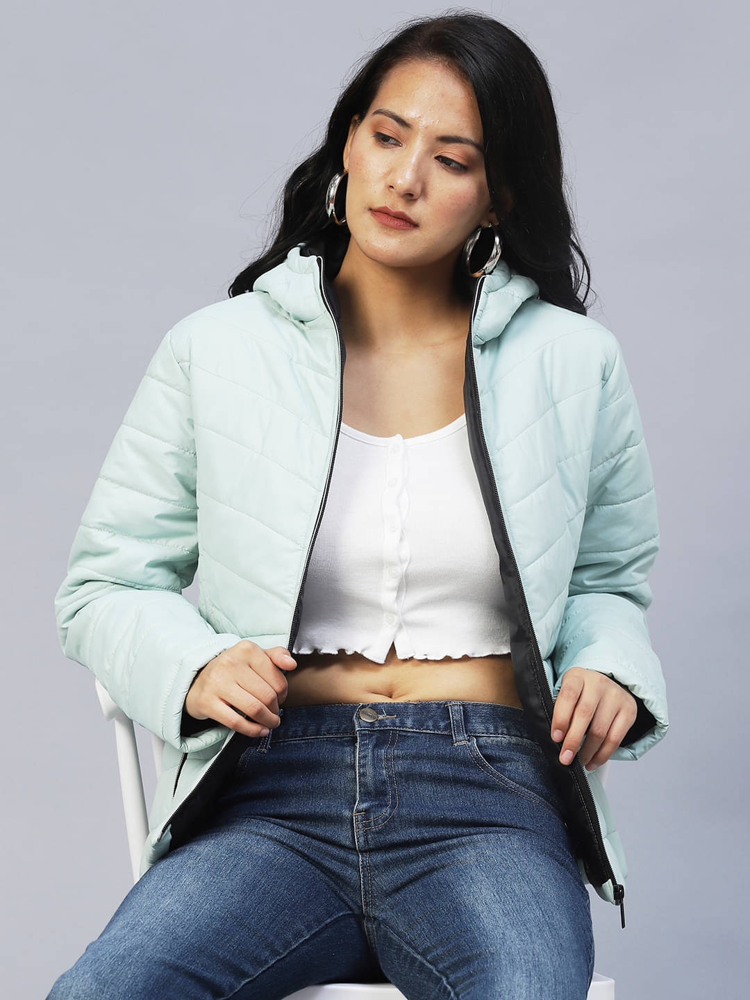 Rigo Women Regular Jacket ( Green ) Rigo Women Regular Jacket ( Green )