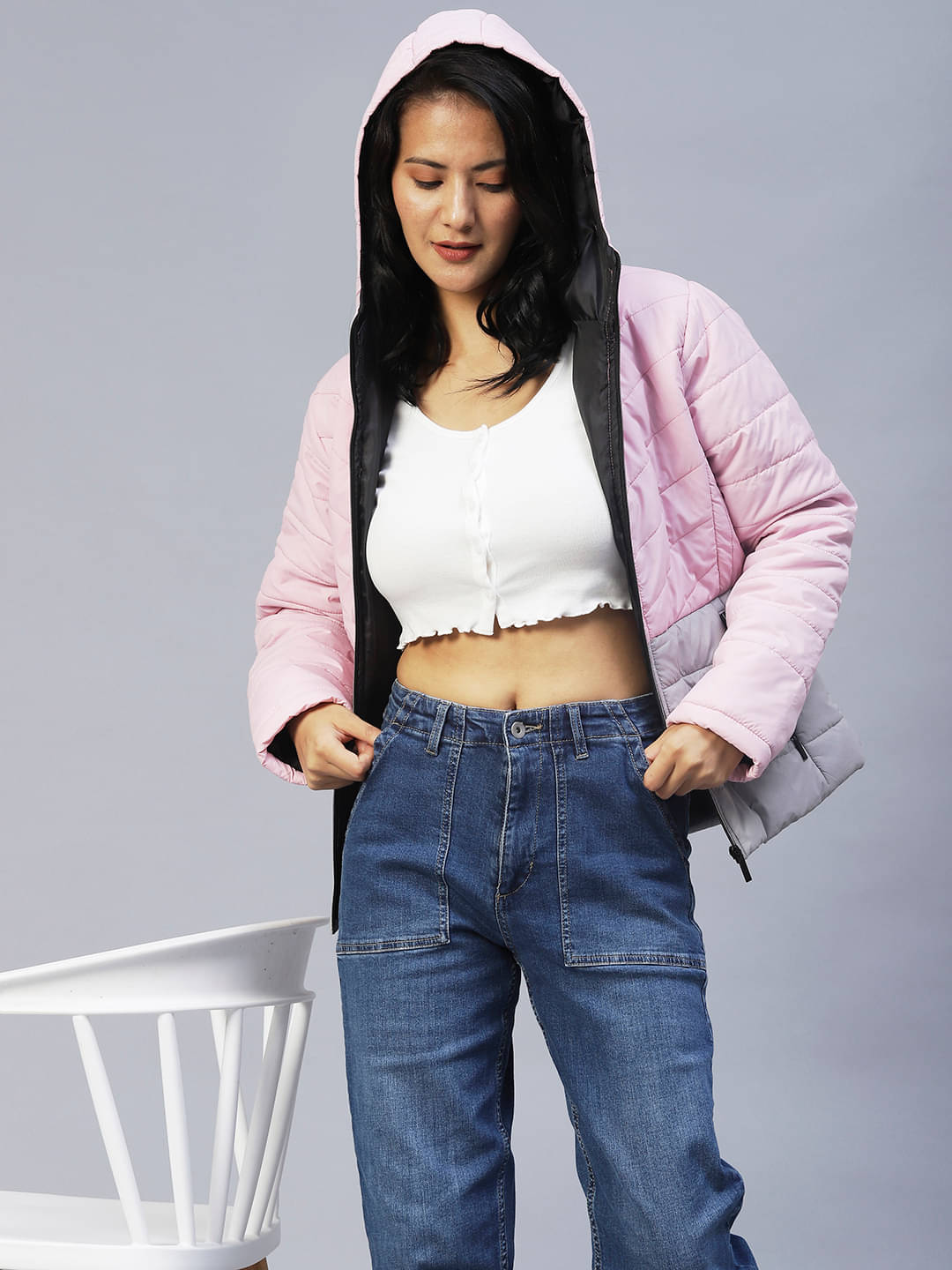     			Rigo "-" Polyester Pink Jackets Pack of 1
