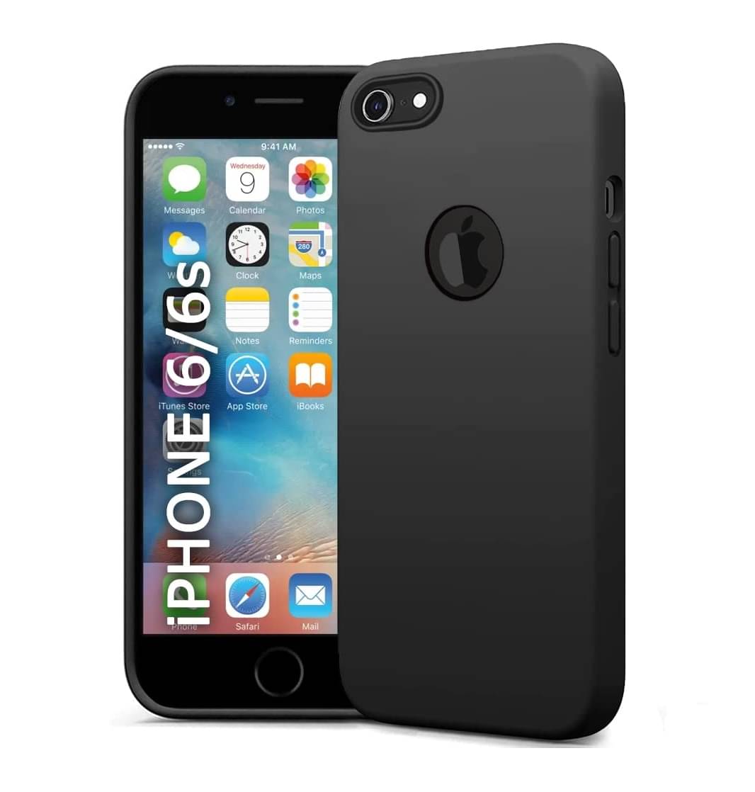 Spectacular Ace - Black Silicon Plain Cases Compatible For Apple iPhone 6S ( Pack of 1 )     			Spectacular Ace - Black Silicon Plain Cases Compatible For Apple iPhone 6S ( Pack of 1 )