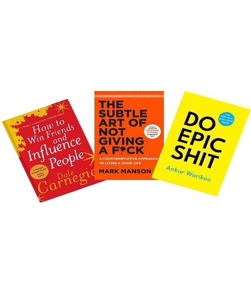 The Subtle Art of Not Giving a F*ck + Do Epic Shit + How To Win Friends And Influence People Combo - Stationery | Buy online on ZillyBuy