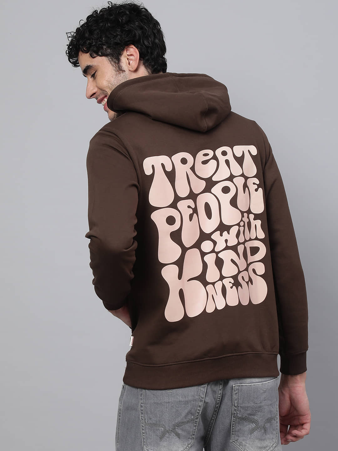 Veirdo - Brown Fleece Regular Fit Men's Sweatshirt ( Pack of 1 )