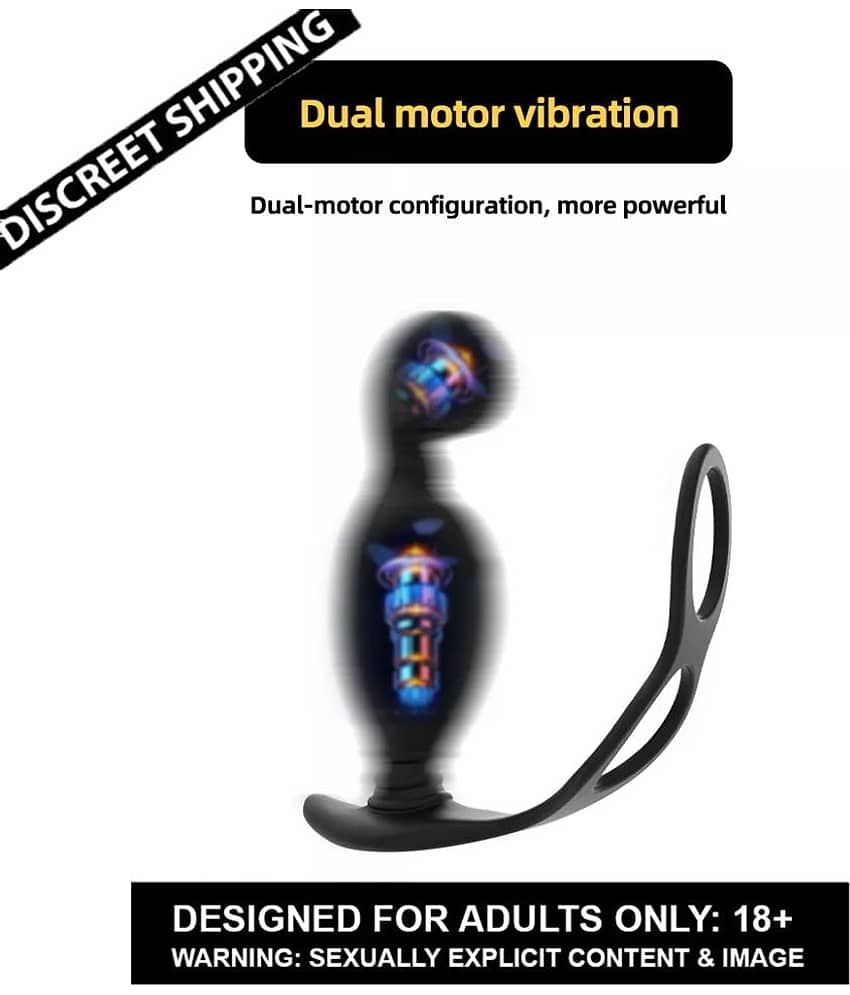 Vibrating Anal Prostate Massager with Beads, BOMBEX Edgar Male Remote Control G Spot Vibrator Anal Butt Plugs with Dual Powerful Motors, Waterproof&Rechargeable Anus Sex Toy for Man, Women and Couple Vibrating Anal Prostate Massager with Beads, BOMBEX Edgar Male Remote Control G Spot Vibrator Anal Butt Plugs with Dual Powerful Motors, Waterproof&Rechargeable Anus Sex Toy for Man, Women and Couple