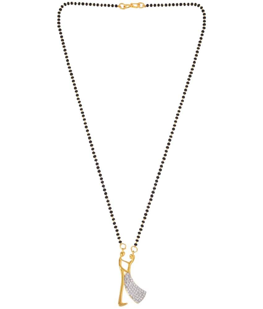     			YAJUS - Golden Mangalsutra ( Pack of 1 )