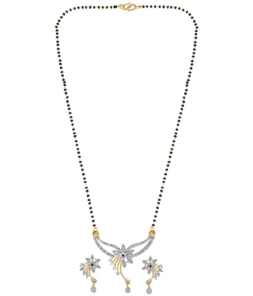     			YAJUS - Golden Mangalsutra Set ( Pack of 1 )