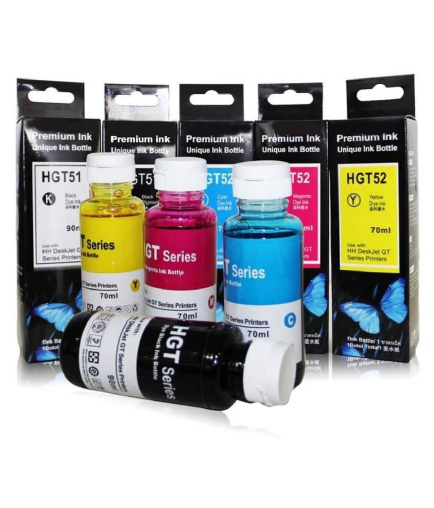     			zokio GT5152 For H_P 310 Multicolor Pack of 4 Cartridge for Refill ink for GT51/GT52 - GT5810,GT5820, 310,315,319,410,415,419 Tank Wireless
