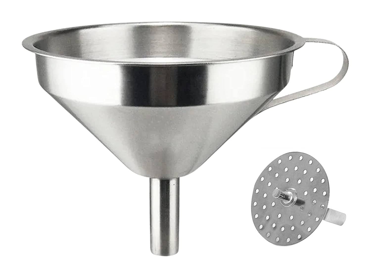     			Dynore - Silver Steel Strainer ( Pack of 1 )