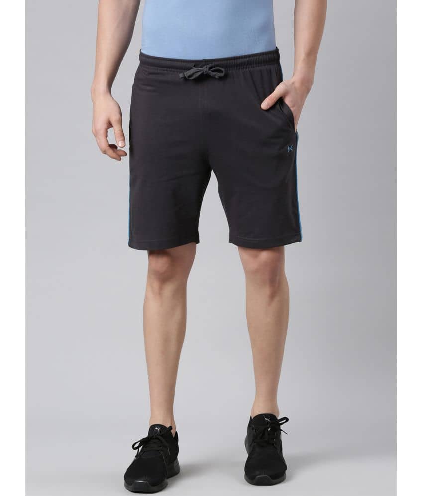 Force NXT - Grey Cotton Blend Men's Shorts ( Pack of 1 ) - Shorts | Buy online on ZillyBuy