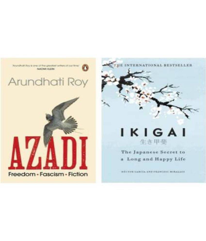     			IKIGAI & Azadi books combo pack ( paperback) By Roy Arundhati, Hector GarciaFrancesc Miralles
