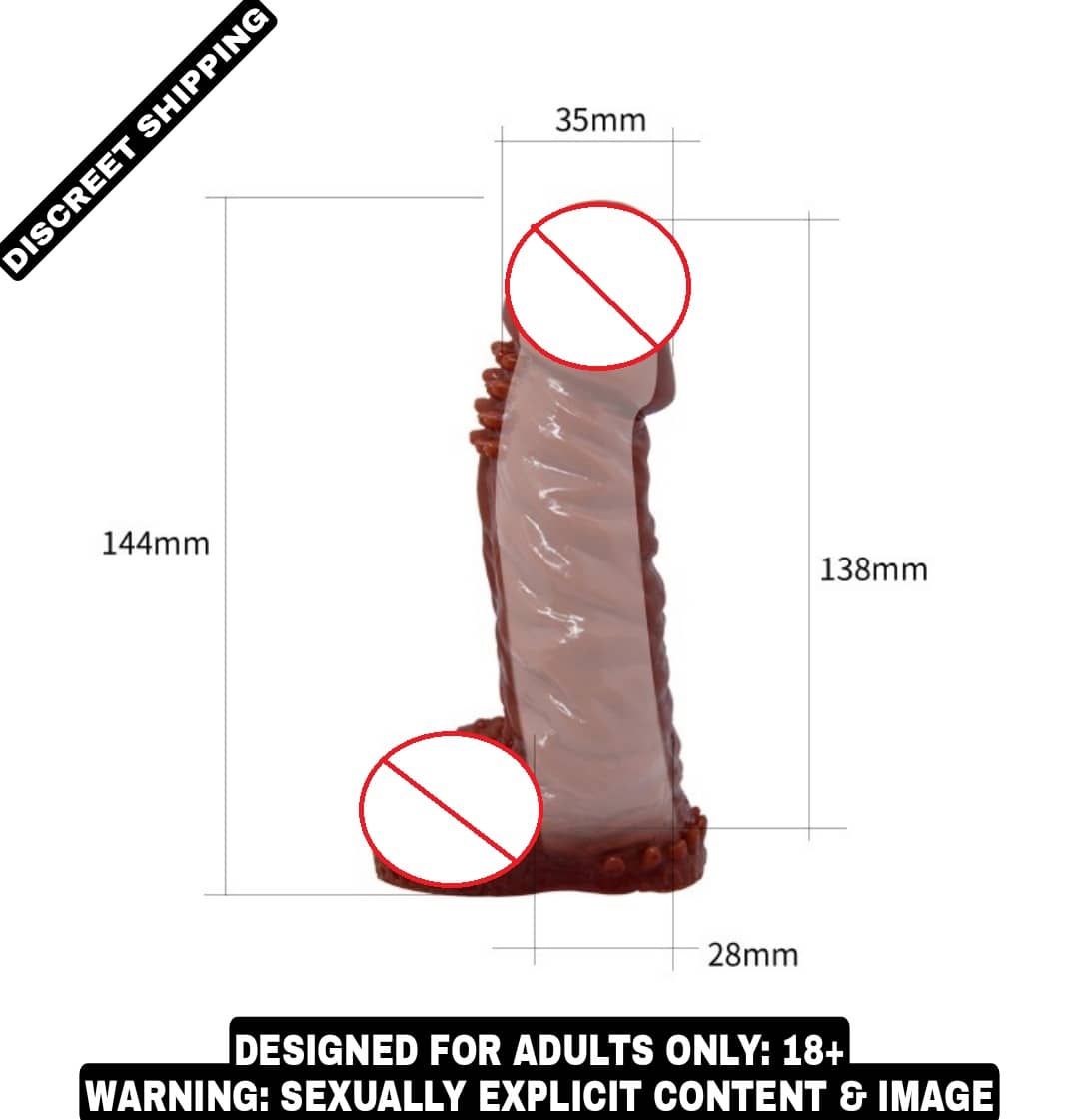 KAMAHOUSE Baile 5.5 Wolftooth Cyber-skin Penis Sleeve Washable & Reusable Delay & Extra Time Penis Sleeve For Men
