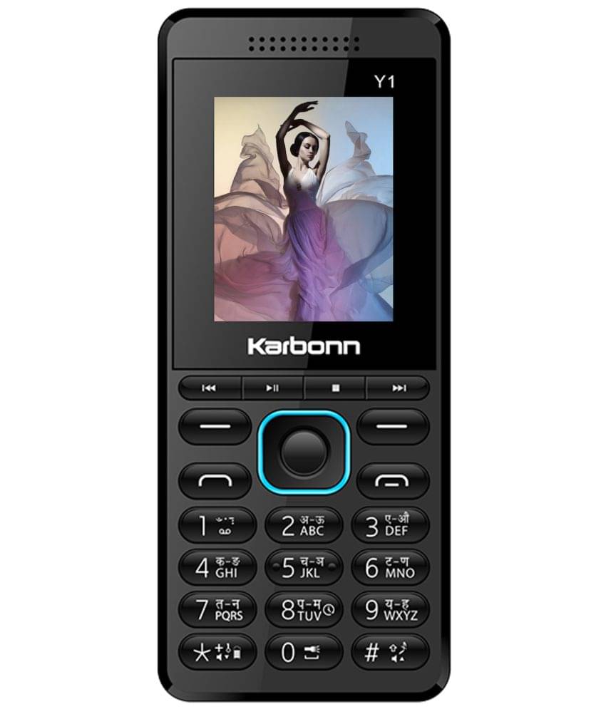     			Karbonn Y1 Dual SIM Feature Phone Black Blue