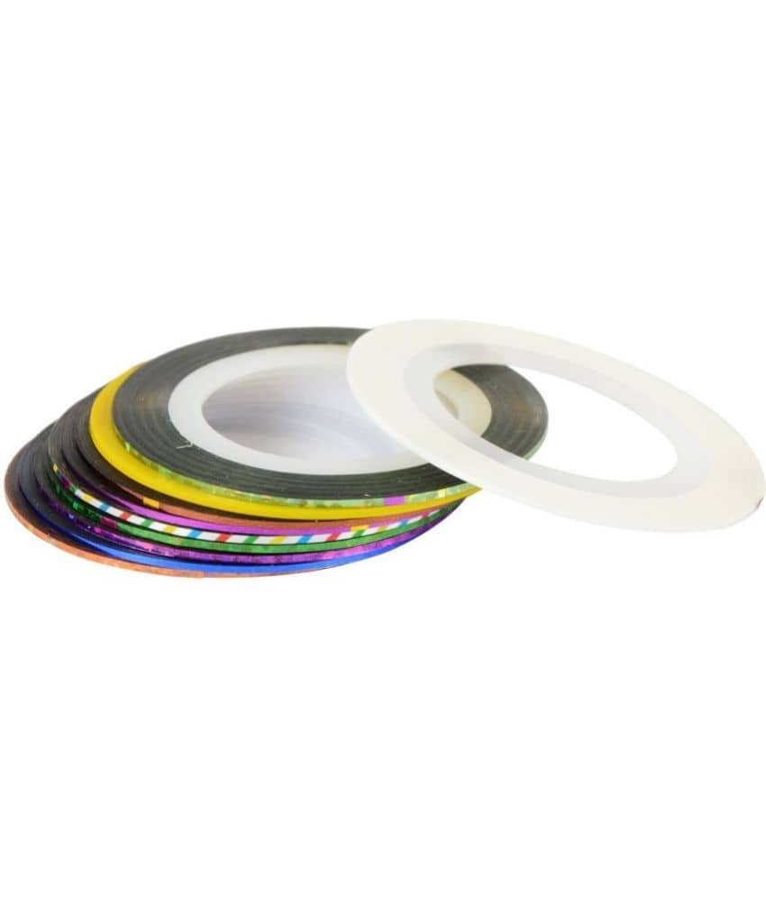 Looks United Baoiishi 10 Mix Color Nail Art Striping Rolls (Pack Of 10)