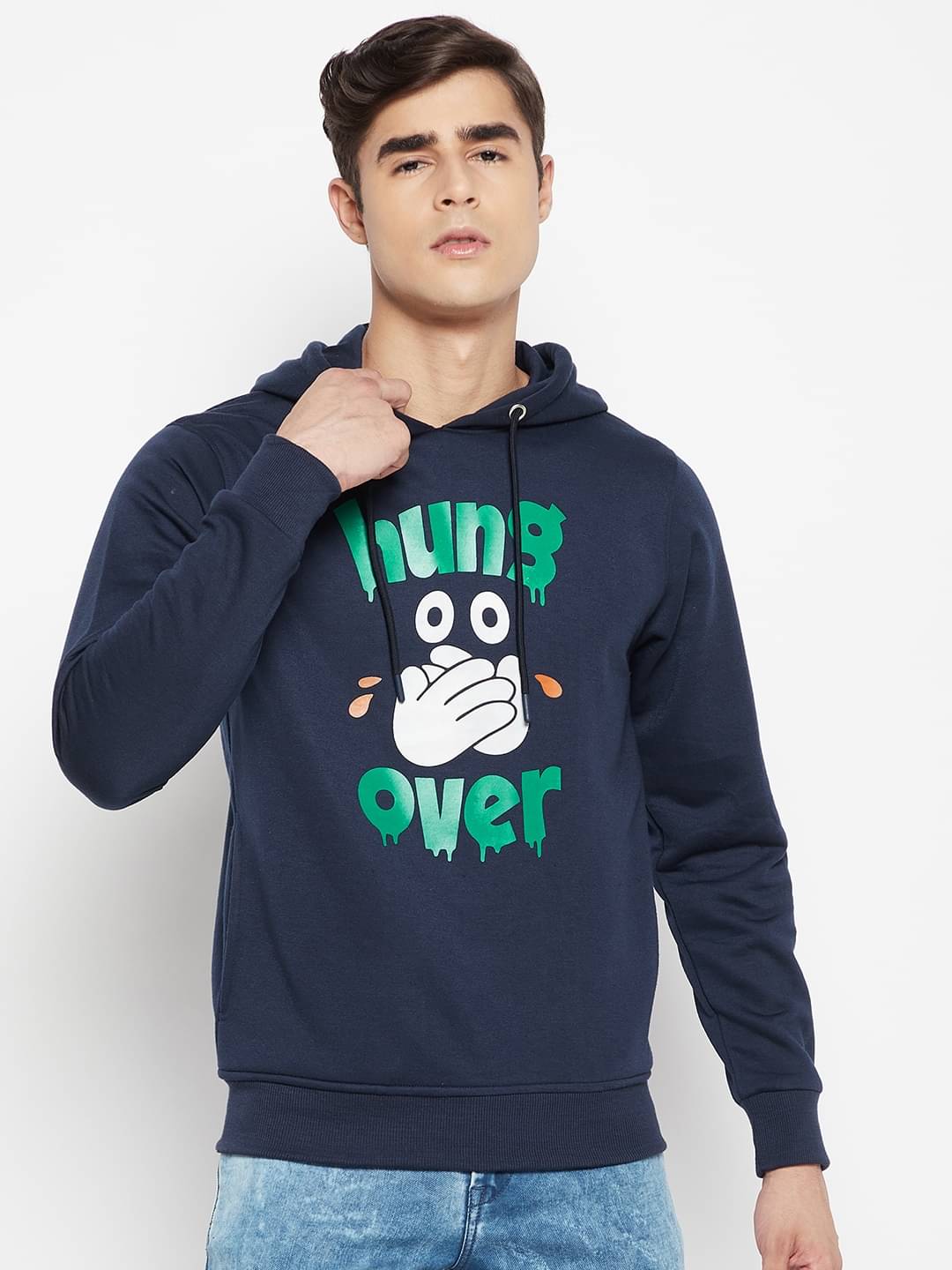 Lycos - Navy Fleece Regular Fit Men's Sweatshirt ( Pack of 1 ) Lycos - Navy Fleece Regular Fit Men's Sweatshirt ( Pack of 1 )