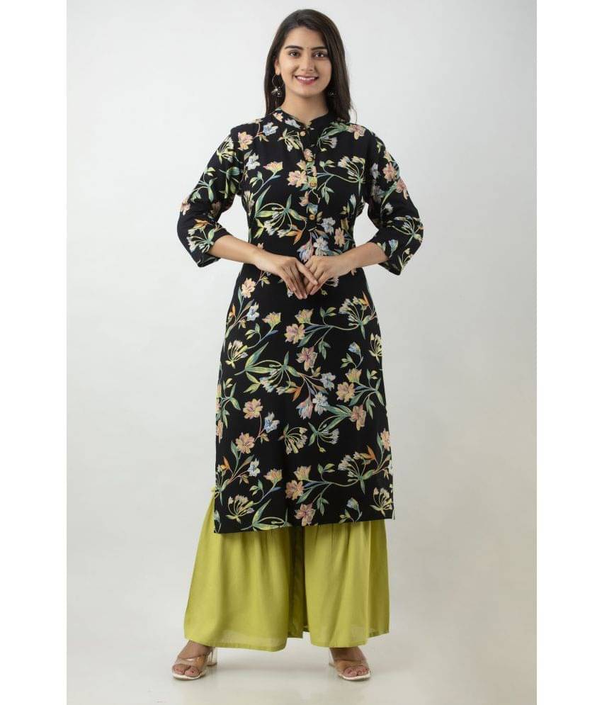 MAUKA - Multicoloured Straight Rayon Women's Stitched Salwar Suit ( Pack of 1 ) MAUKA - Multicoloured Straight Rayon Women's Stitched Salwar Suit ( Pack of 1 )