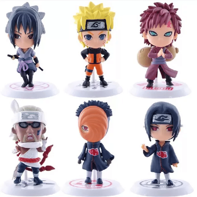 Naruto action figure pack of 6 Pieces Naruto action figure pack of 6 Pieces