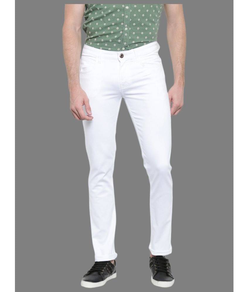 x20 - White Denim Slim Fit Men's Jeans ( Pack of 1 ) x20 - White Denim Slim Fit Men's Jeans ( Pack of 1 )