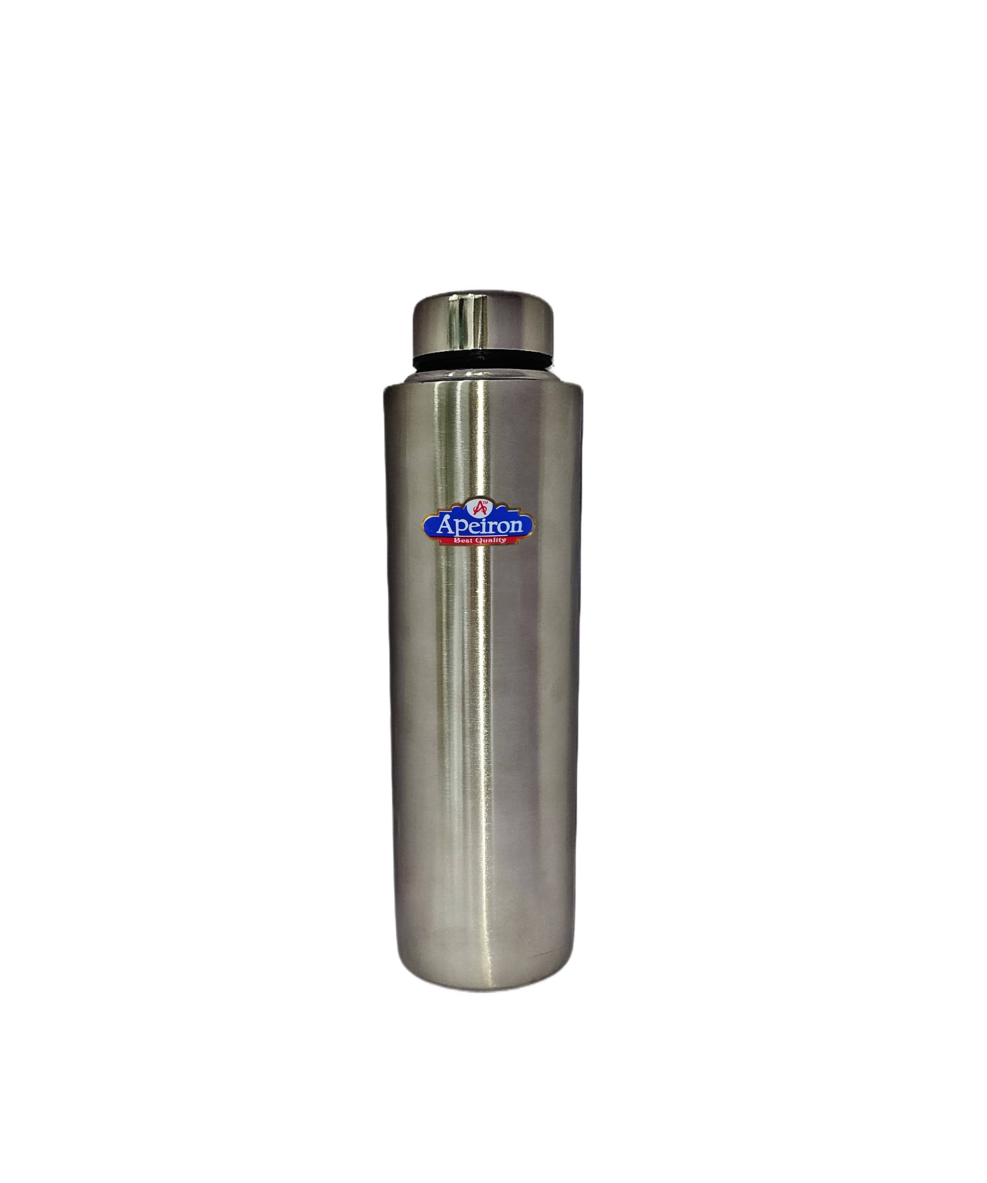 APEIRON - Matt Fridge Bottle Silver 1000 mL Fridge Water Bottle ( Set of 1 ) APEIRON - Matt Fridge Bottle Silver 1000 mL Fridge Water Bottle ( Set of 1 )