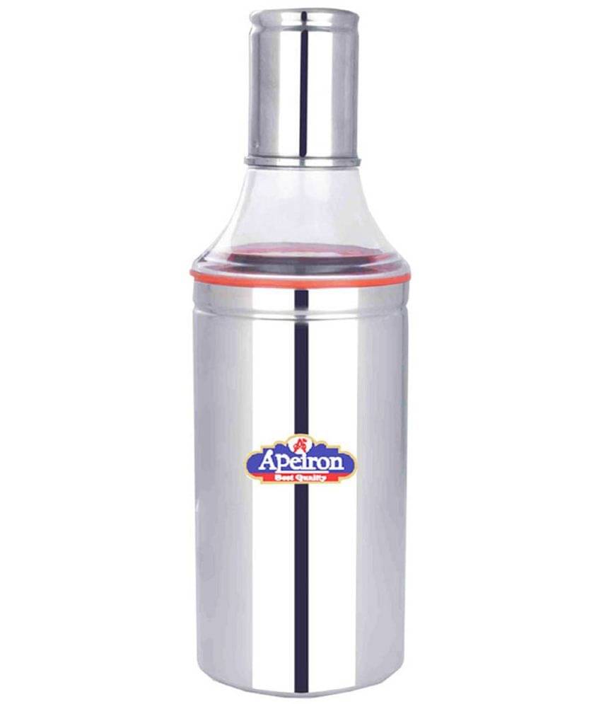     			APEIRON - Steel Silver Oil Container ( Set of 1 - 1000 )