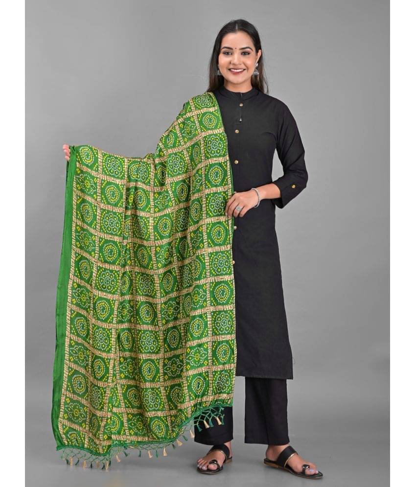     			Apratim - Green Silk Women's Dupatta - ( Pack of 1 )
