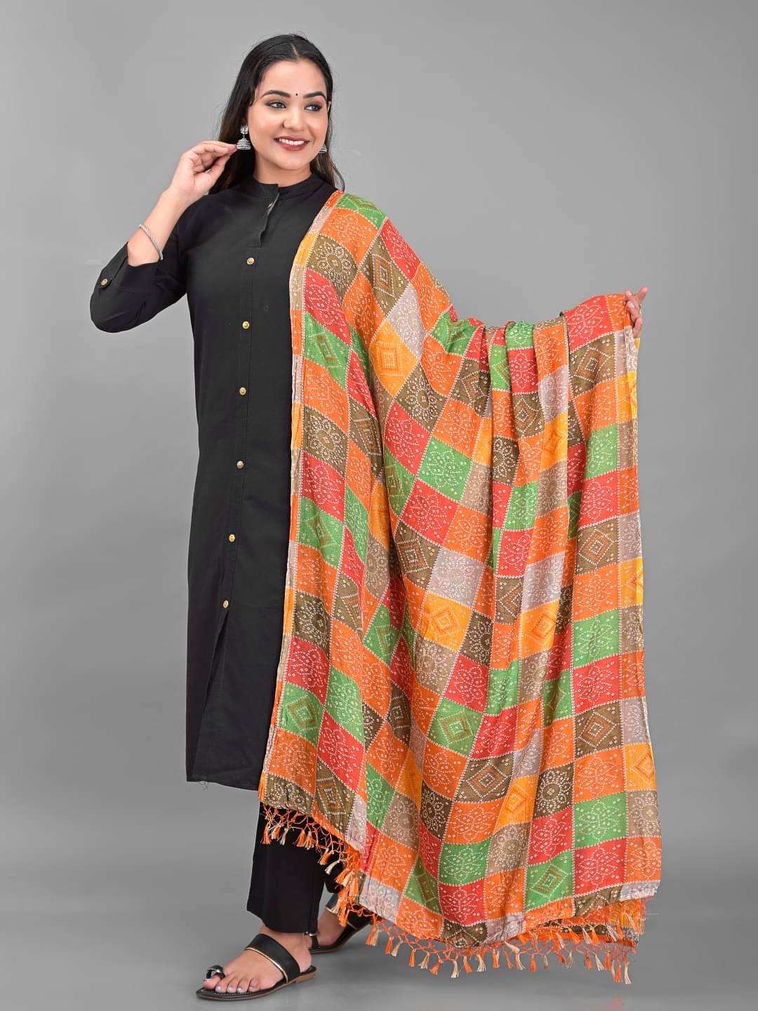     			Apratim - Multicoloured Silk Women's Dupatta - ( Pack of 1 )