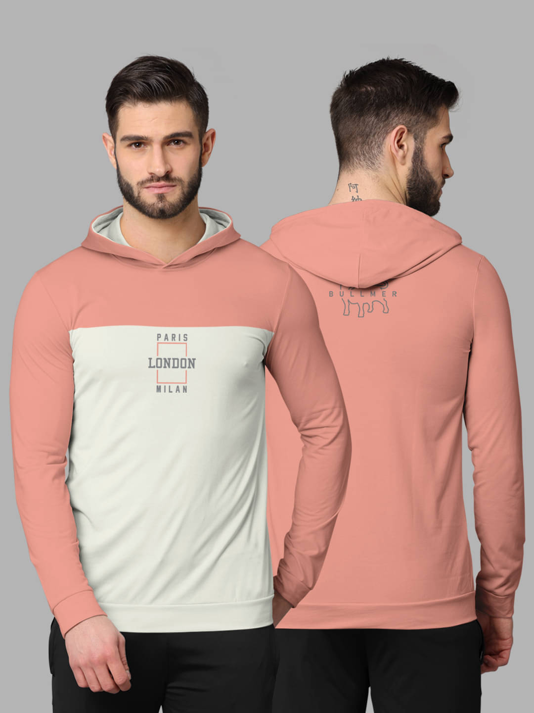     			BULLMER - Pink Cotton Blend Regular Fit Men's Sweatshirt ( Pack of 1 )