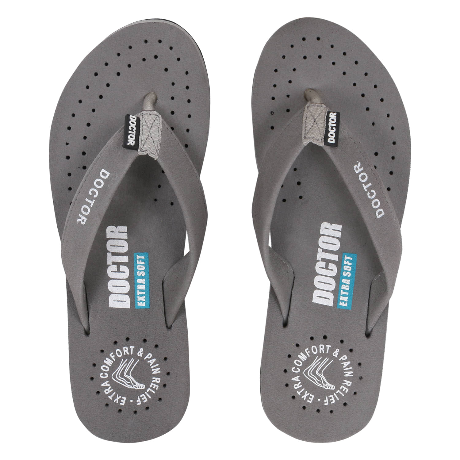 DOCTOR EXTRA SOFT - Dark Grey Women's Thong Flip Flop DOCTOR EXTRA SOFT - Dark Grey Women's Thong Flip Flop