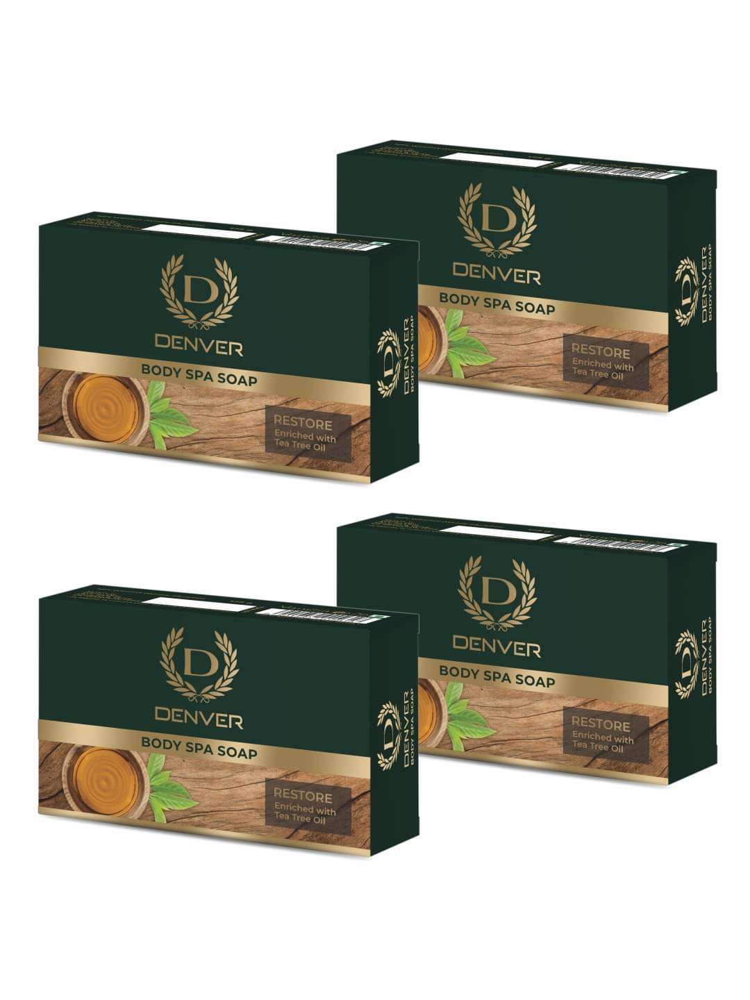     			Denver Restore Soap for Men - 125GM Each(Pack of 4)