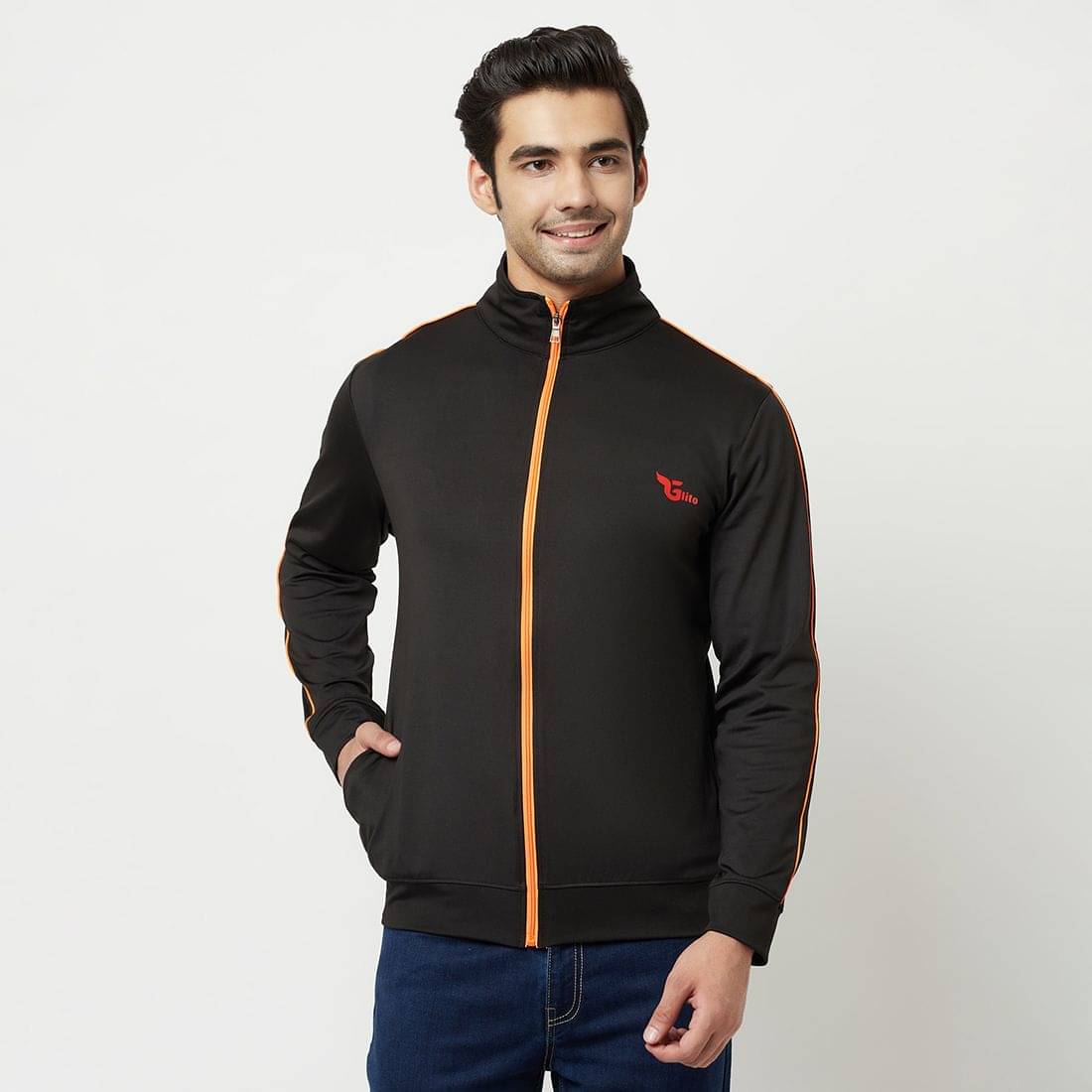 Glito - Black Lycra Relaxed Fit Men's Casual Jacket ( Pack of 1 ) Glito - Black Lycra Relaxed Fit Men's Casual Jacket ( Pack of 1 )