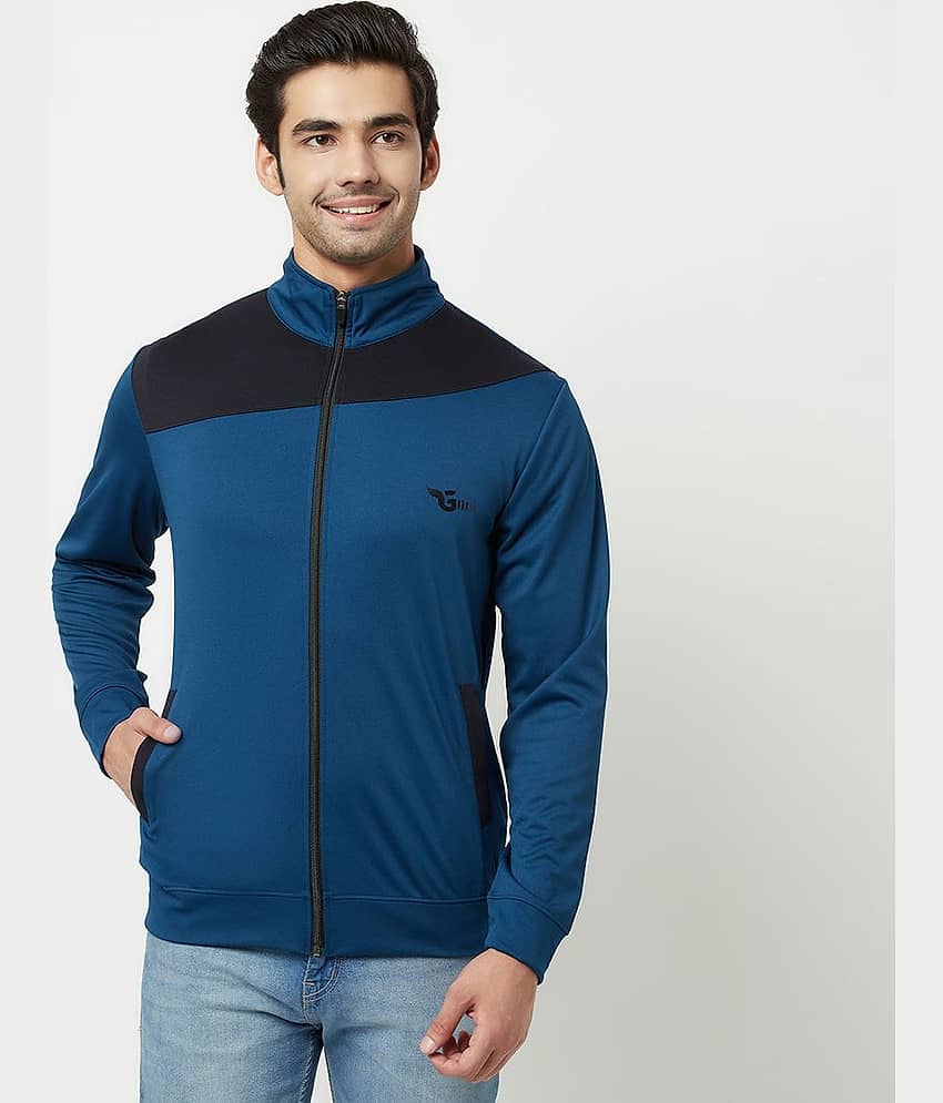Glito - Blue Polyester Relaxed Fit Men's Casual Jacket ( Pack of 1 ) - Jackets & Coats | Buy online on ZillyBuy