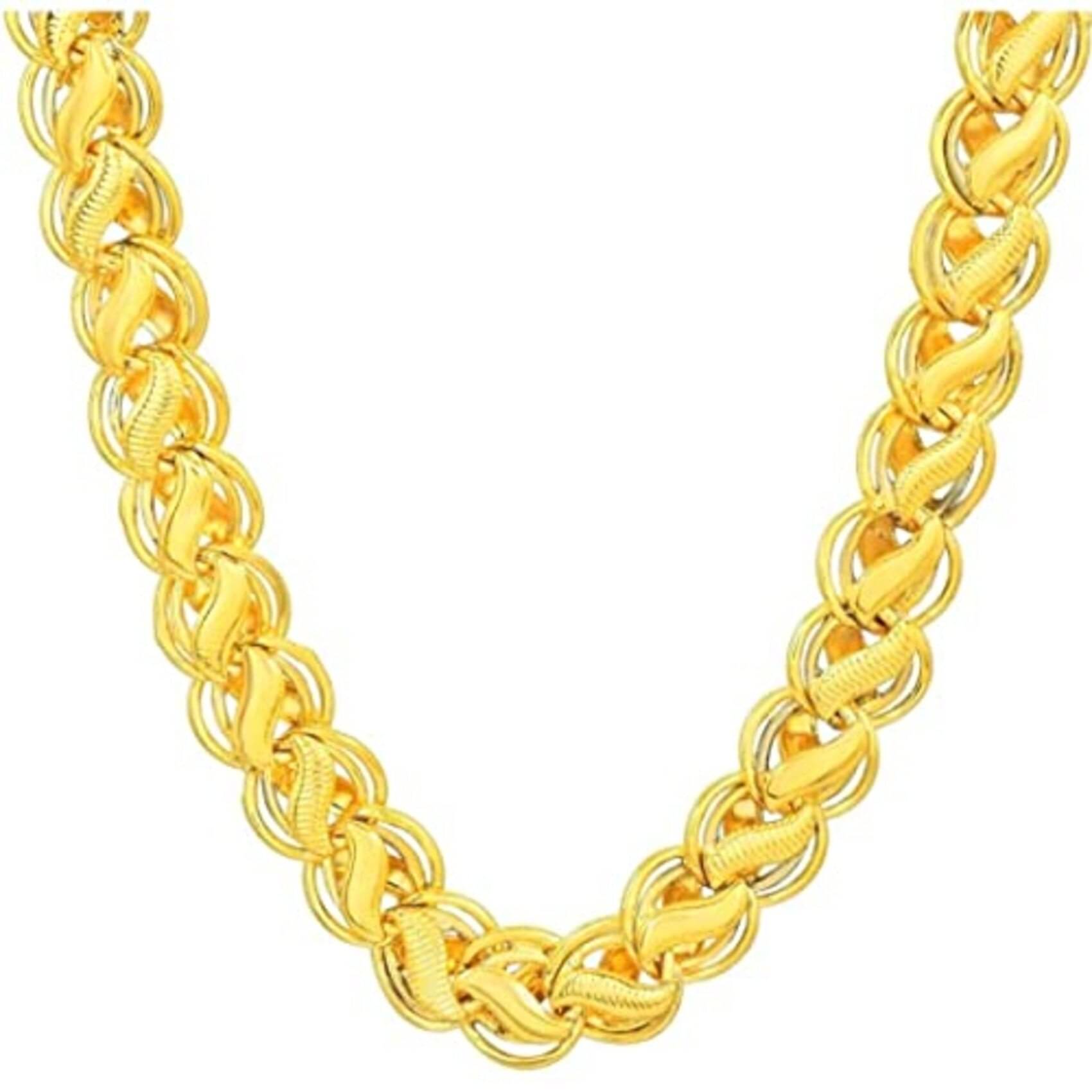     			LA MESKEY Gold Plated Alloy Chain ( Pack of 1 )