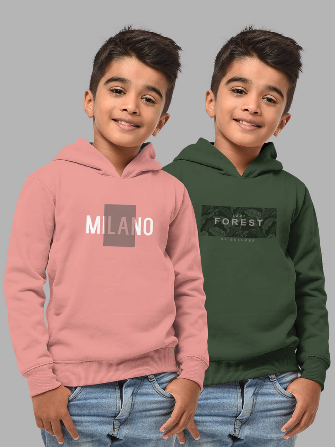     			HELLCAT Pack of 2 Boys Cotton Blend Sweatshirt ( Multi Color )