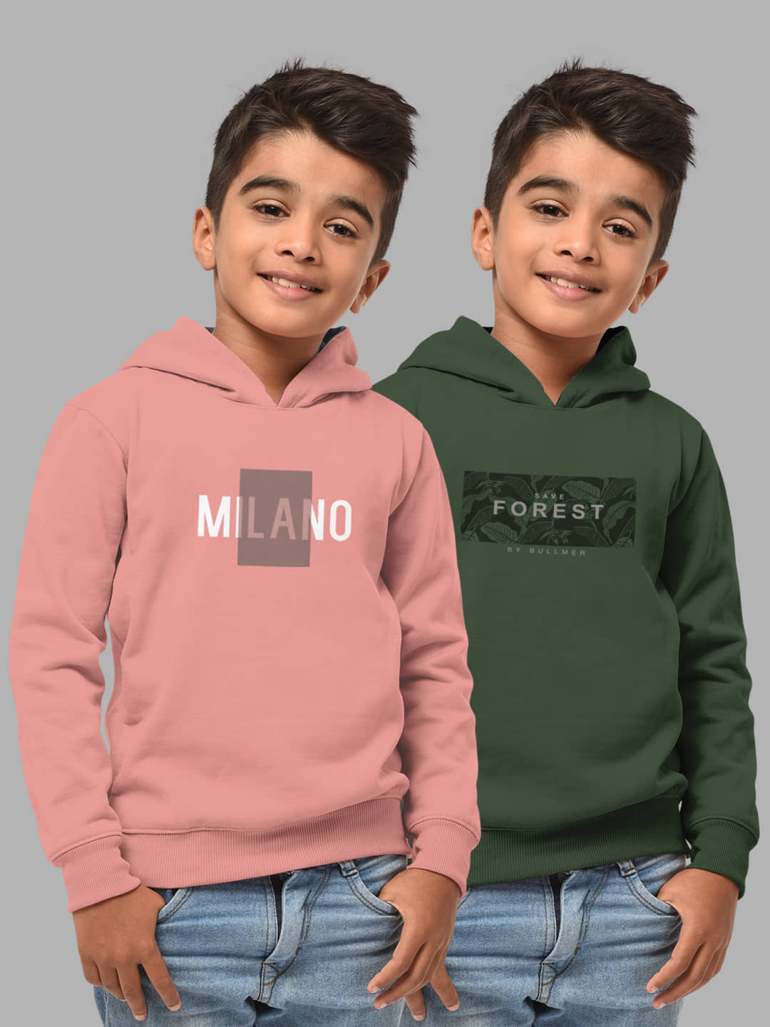 HELLCAT Pack of 2 Boys Cotton Blend Sweatshirt ( Multi Color )