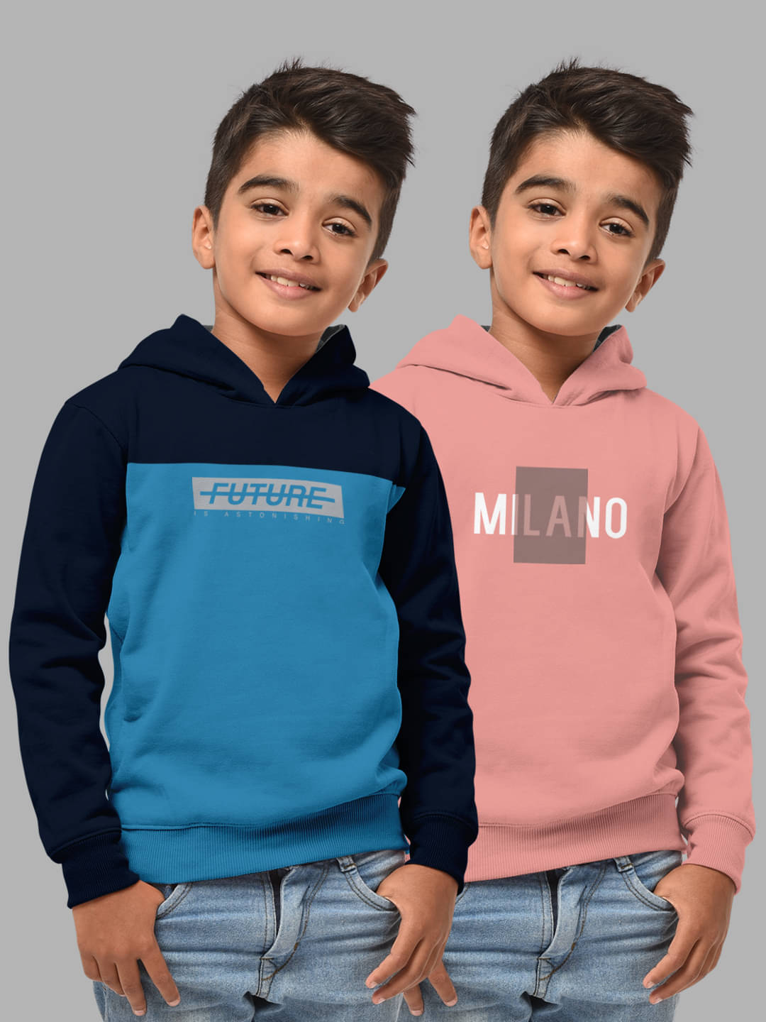     			HELLCAT Pack of 2 Boys Cotton Blend Sweatshirt ( Multicolor3 )