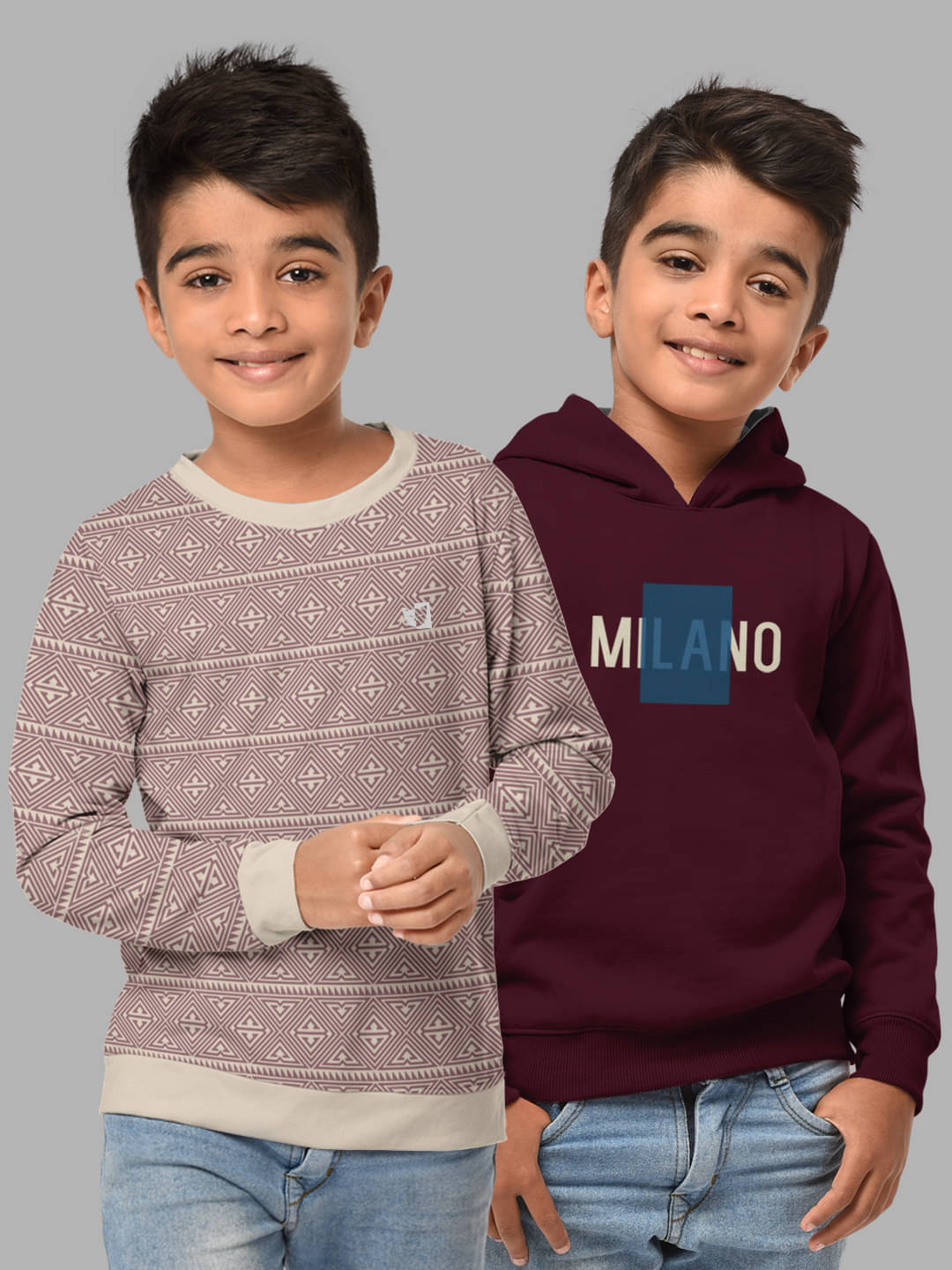     			HELLCAT Pack of 2 Boys Cotton Blend Sweatshirt ( Multi Color )