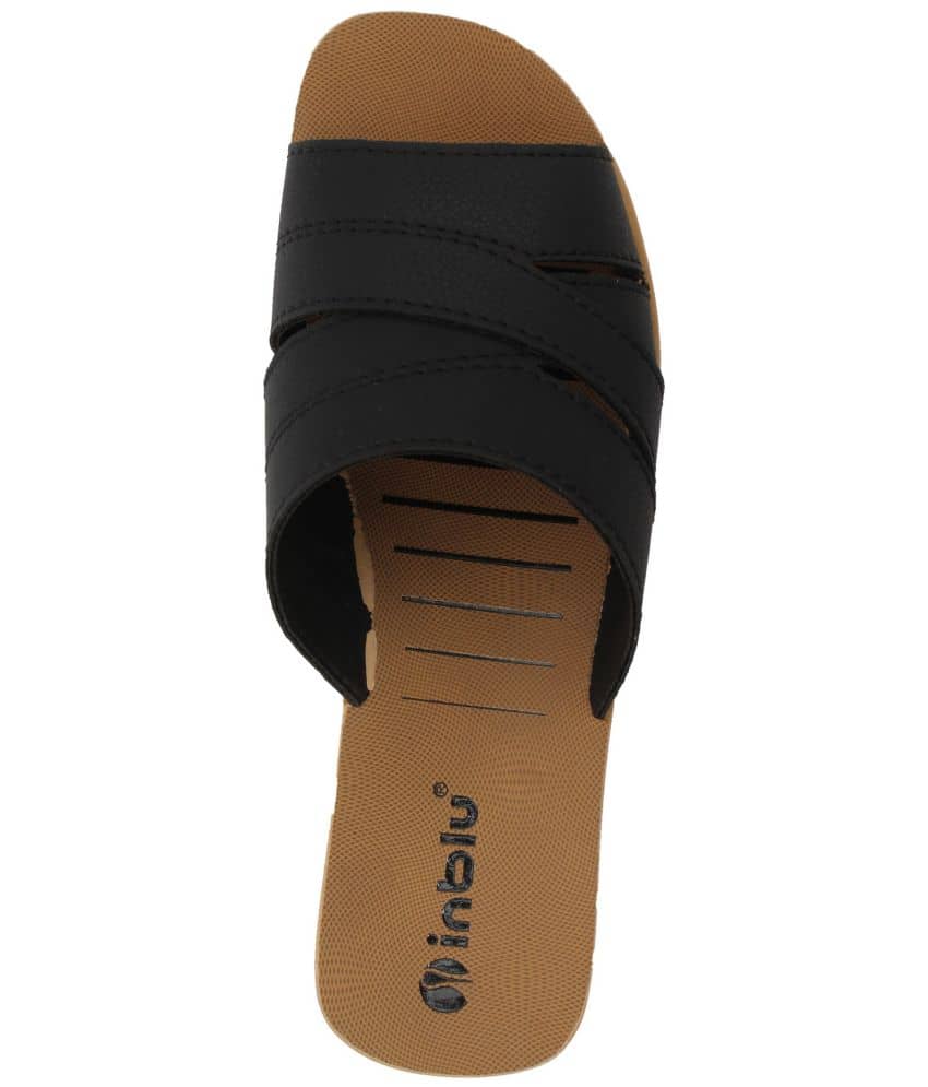 Inblu - Black Women's Slide Flip Flop
