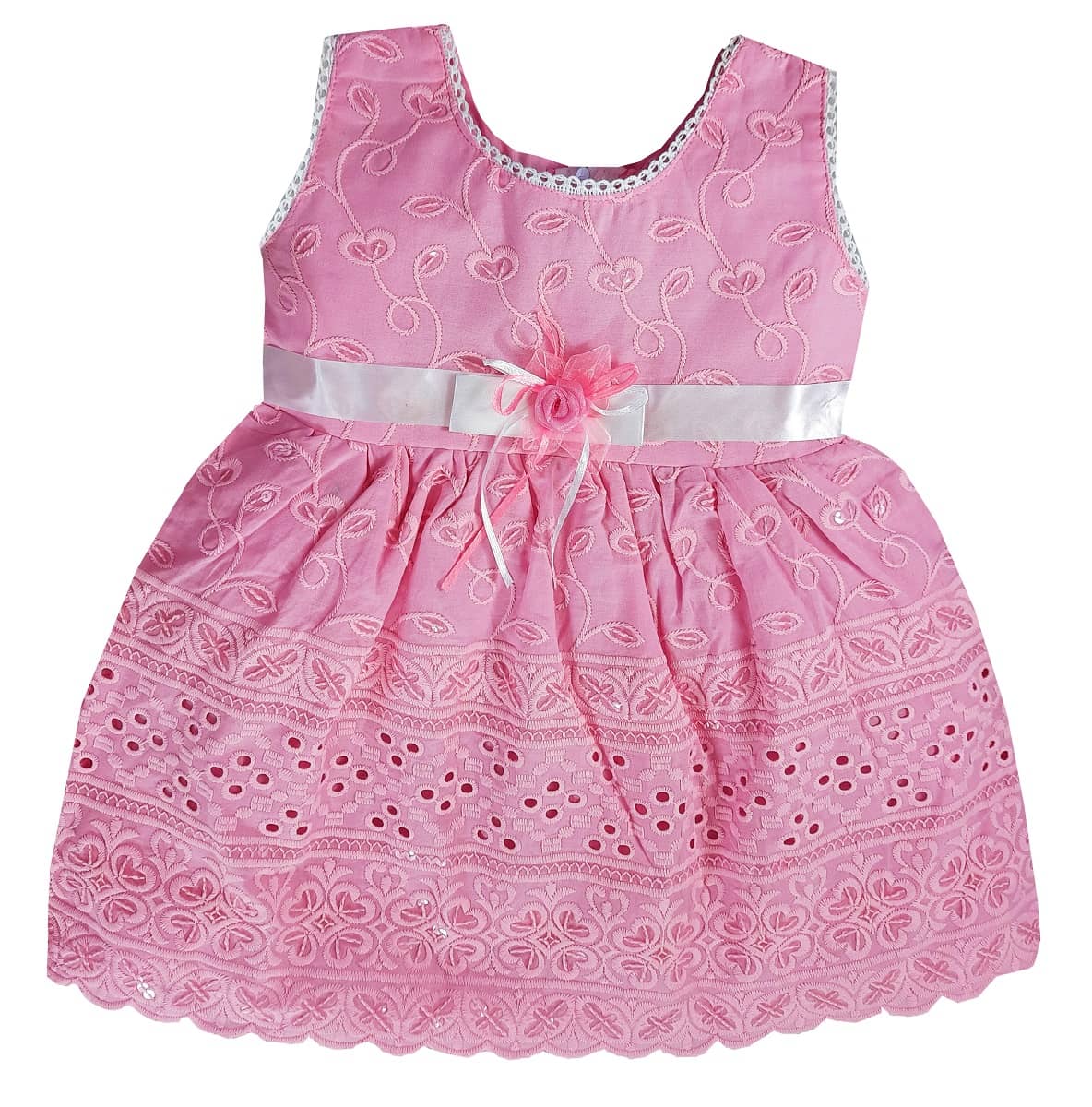 LITTLE PANDA Pack of 1 Baby Girls Cotton Blend Frock ( Yellow )