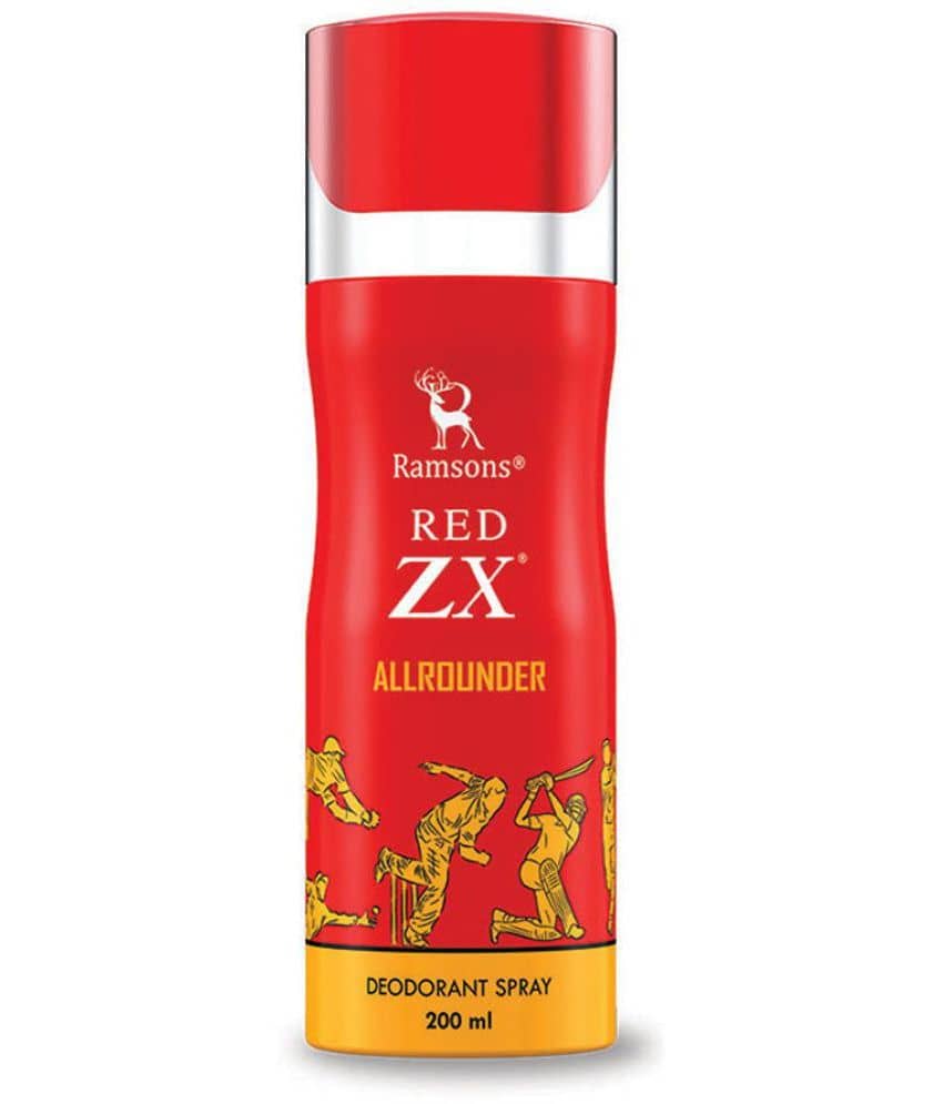 Ramsons Red ZX Allrounder Deodorant Spray for Unisex 200 ml ( Pack of 1 )