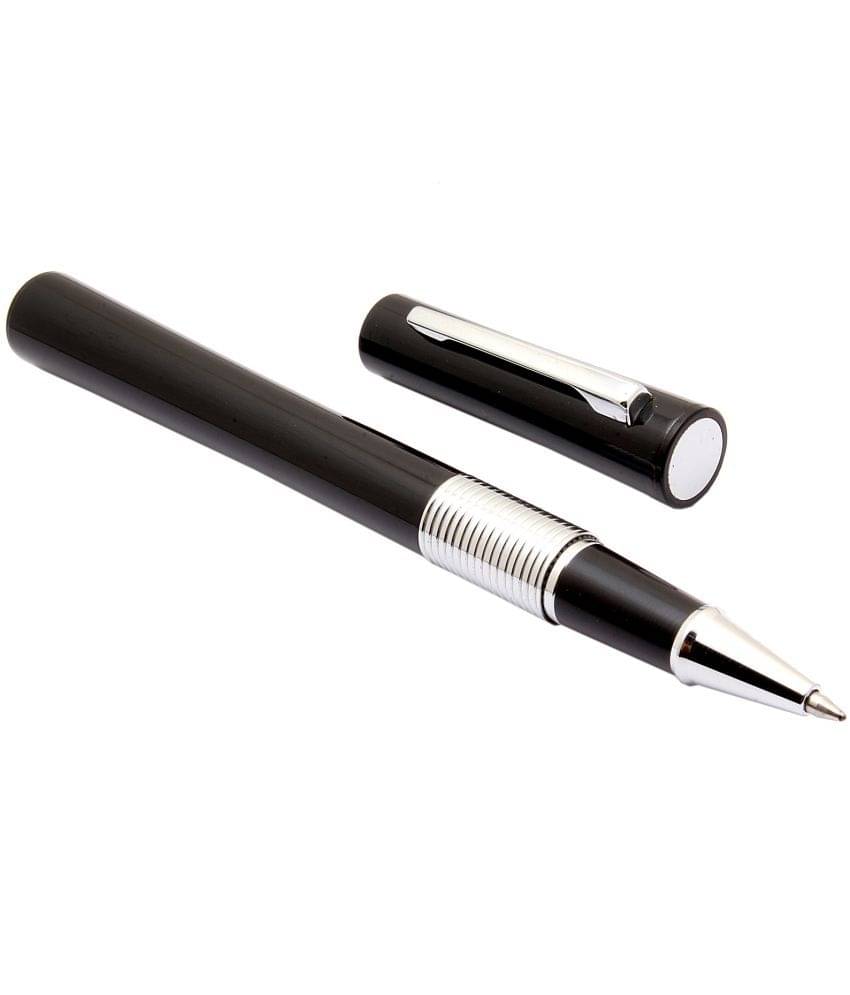     			Srpc 15 Expert Thinner Body Shine Black Metal Roller Ball Pen Black Ink Refill