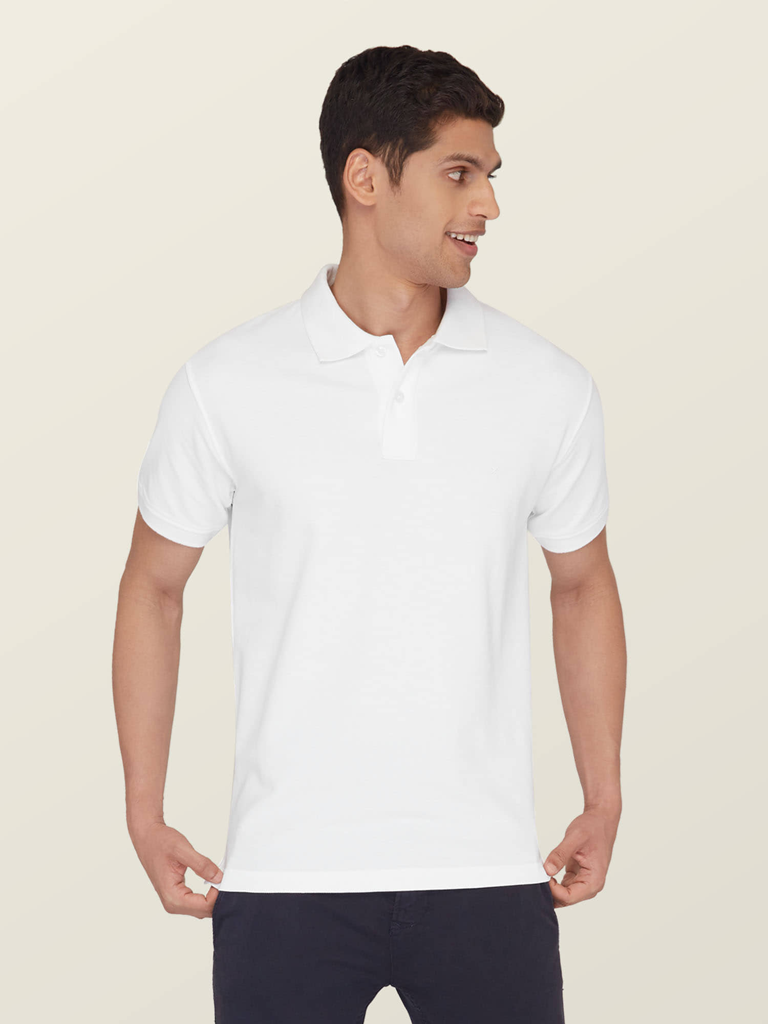 XYXX - White Cotton Regular Fit Men's Polo T Shirt ( Pack of 1 )