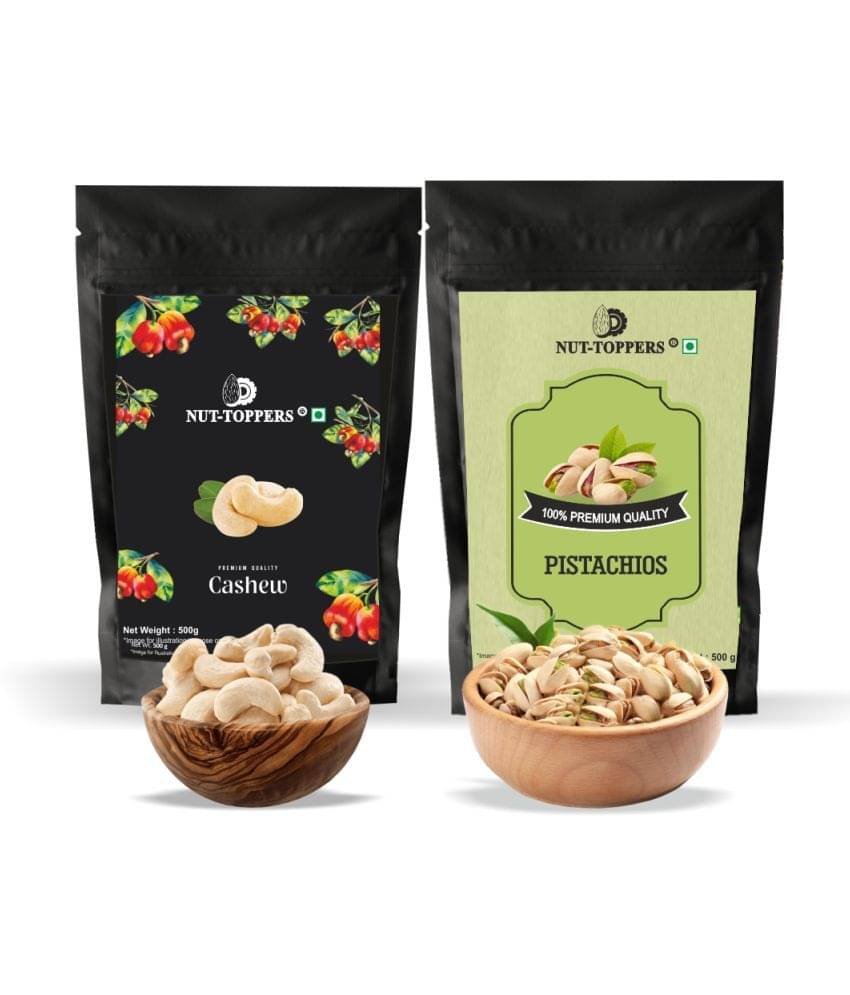     			Nut Toppers dry Fruits Nuts combo pack (cashew 500 g and pistachios 500g)-1kg