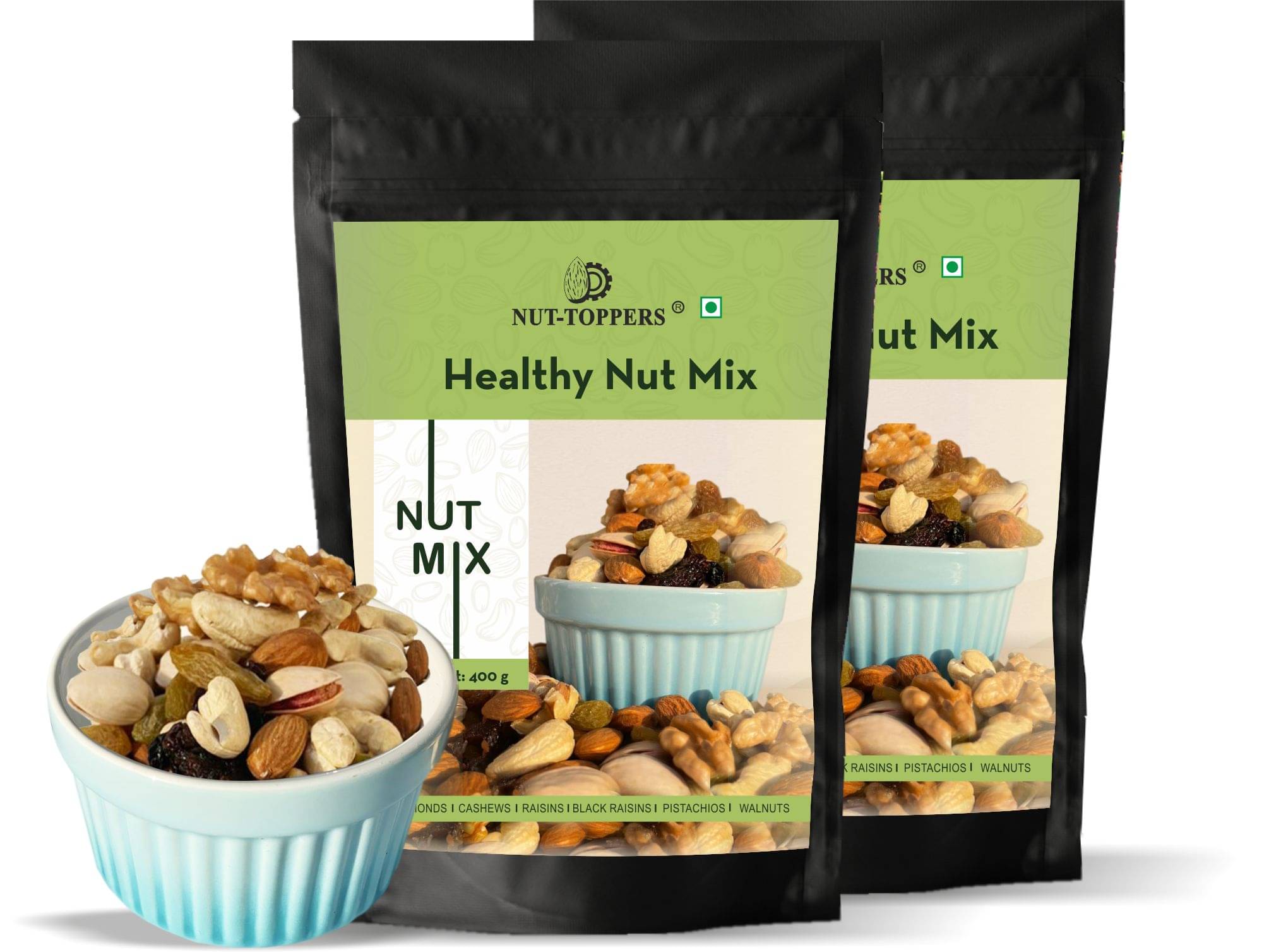     			Nut Toppers healthy nut mix - 800gm ( 400g x 2 )