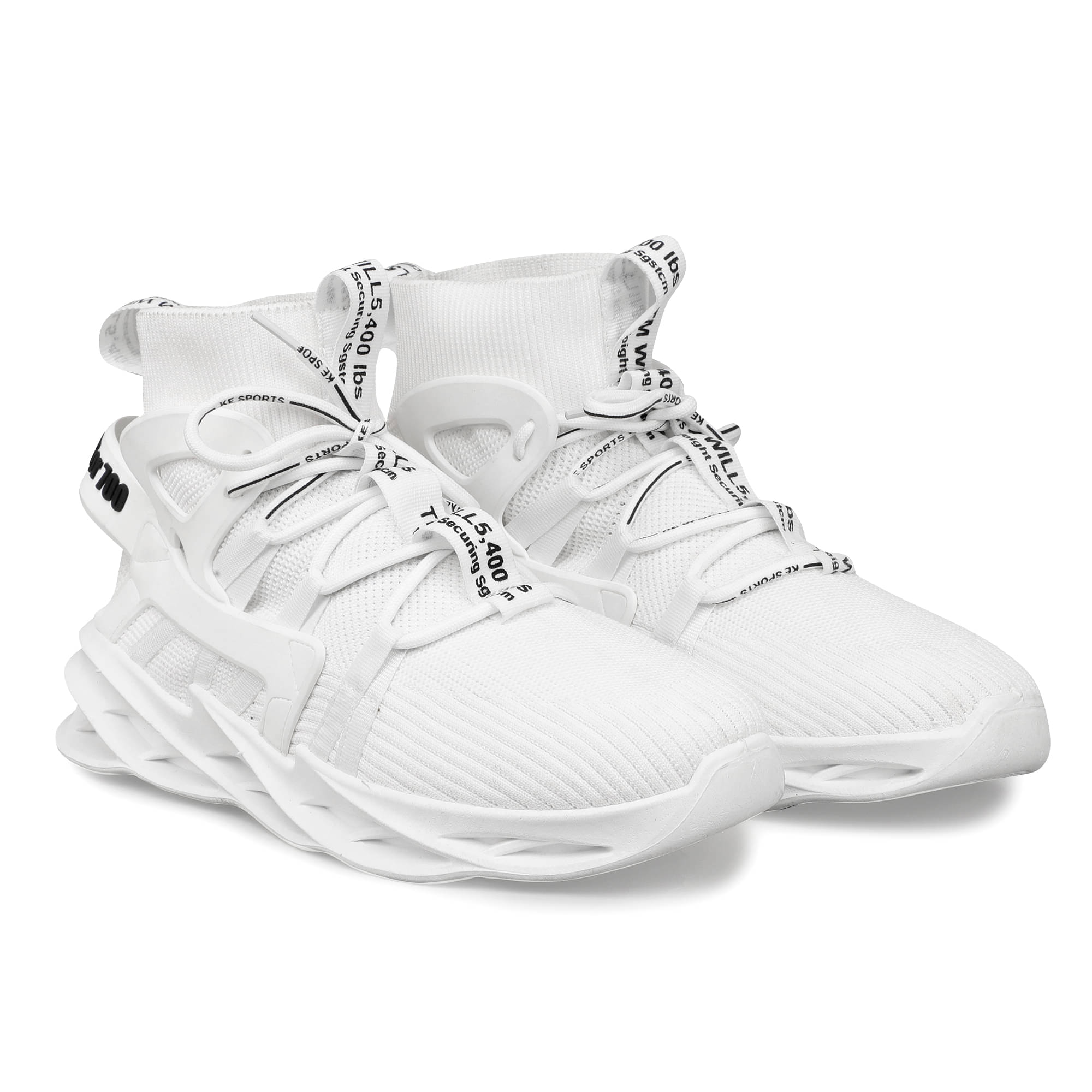     			RapidBox - White Men's Sneakers