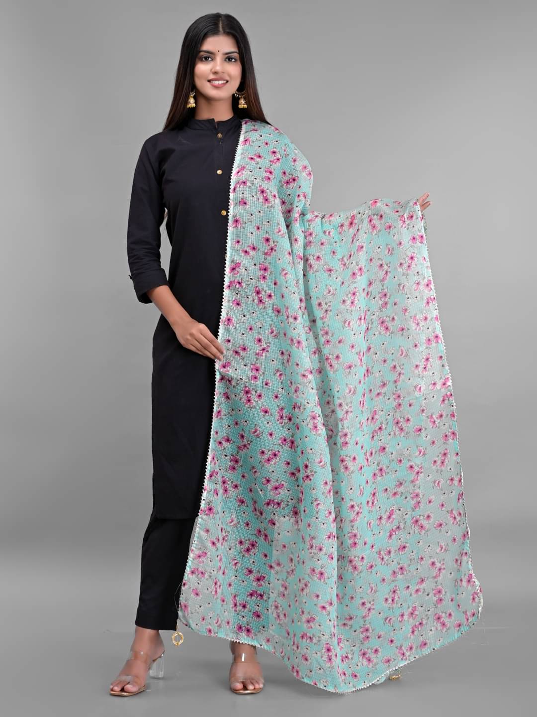     			Apratim - Green Cotton Women's Dupatta - ( Pack of 1 )