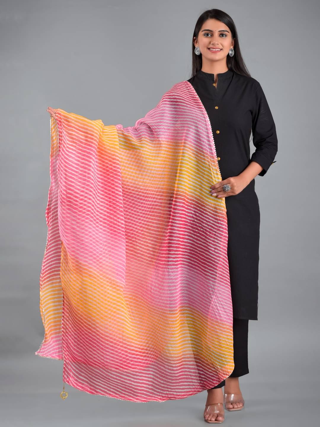 Apratim - Multicoloured Cotton Women's Dupatta - ( Pack of 1 ) Apratim - Multicoloured Cotton Women's Dupatta - ( Pack of 1 )