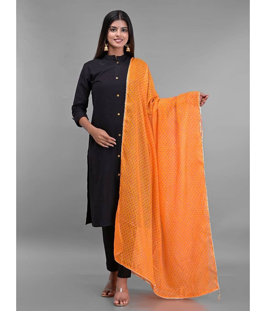 Apratim - Orange Cotton Women's Dupatta - ( Pack of 1 ) - Dupattas & Shawls | Buy online on ZillyBuy