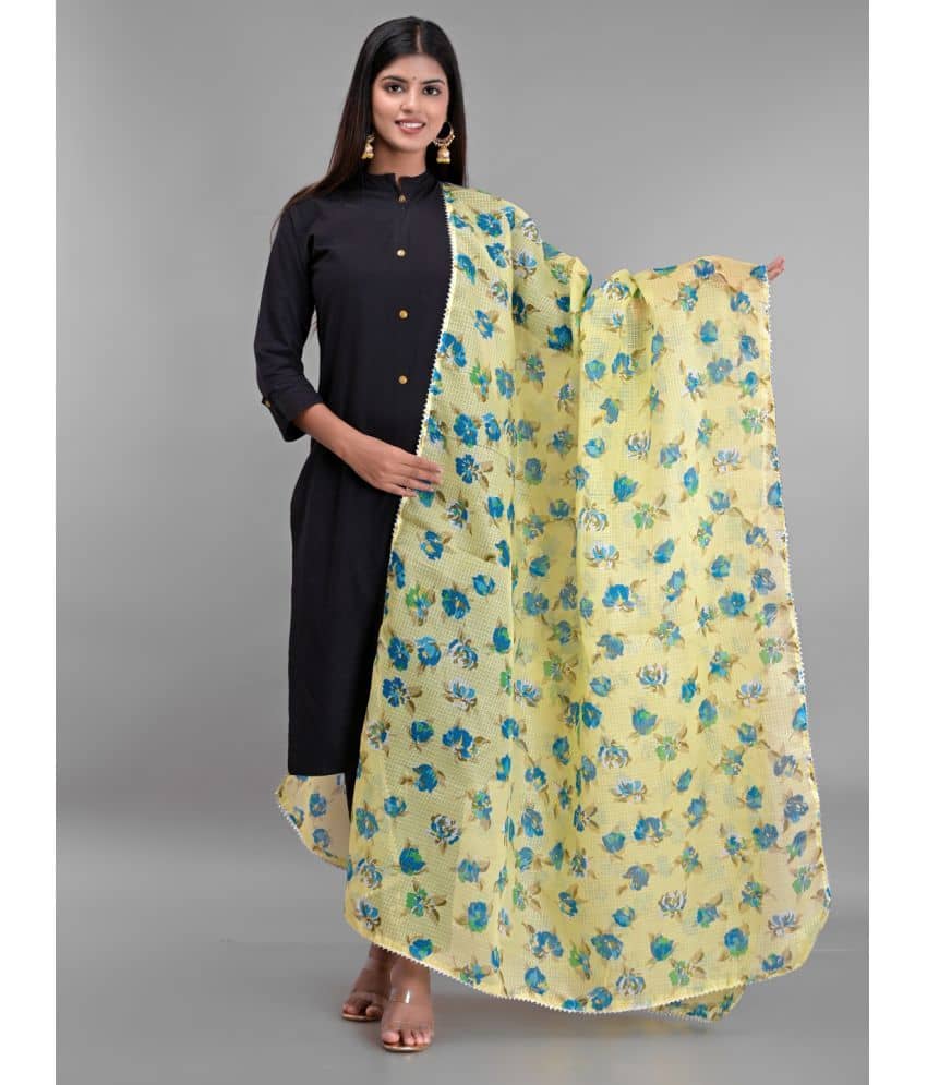 Apratim - Yellow Cotton Women's Dupatta - ( Pack of 1 ) - Dupattas & Shawls | Buy online on ZillyBuy