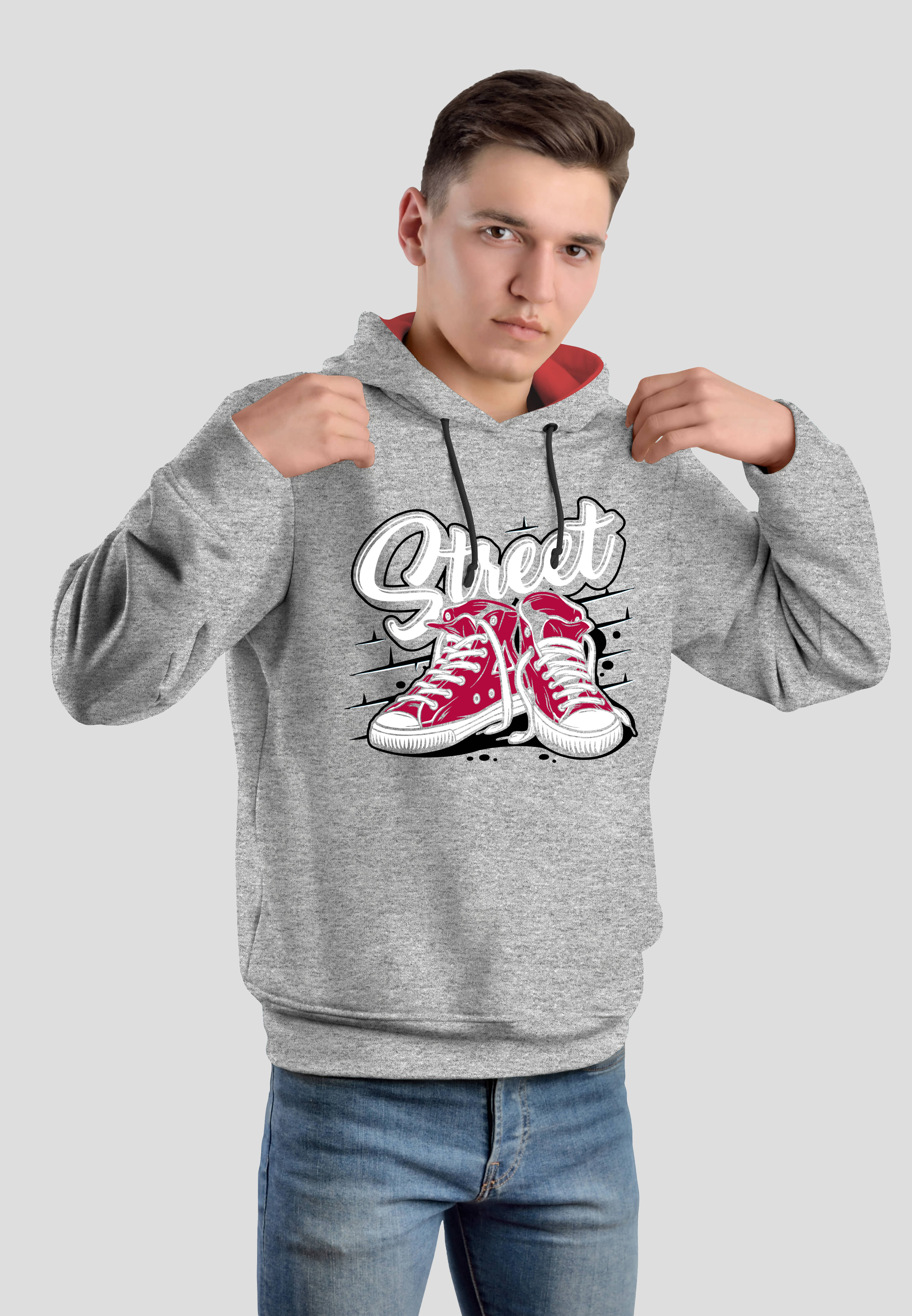 Ariel Pack of 1 Boys Cotton Sweatshirt ( Gray )