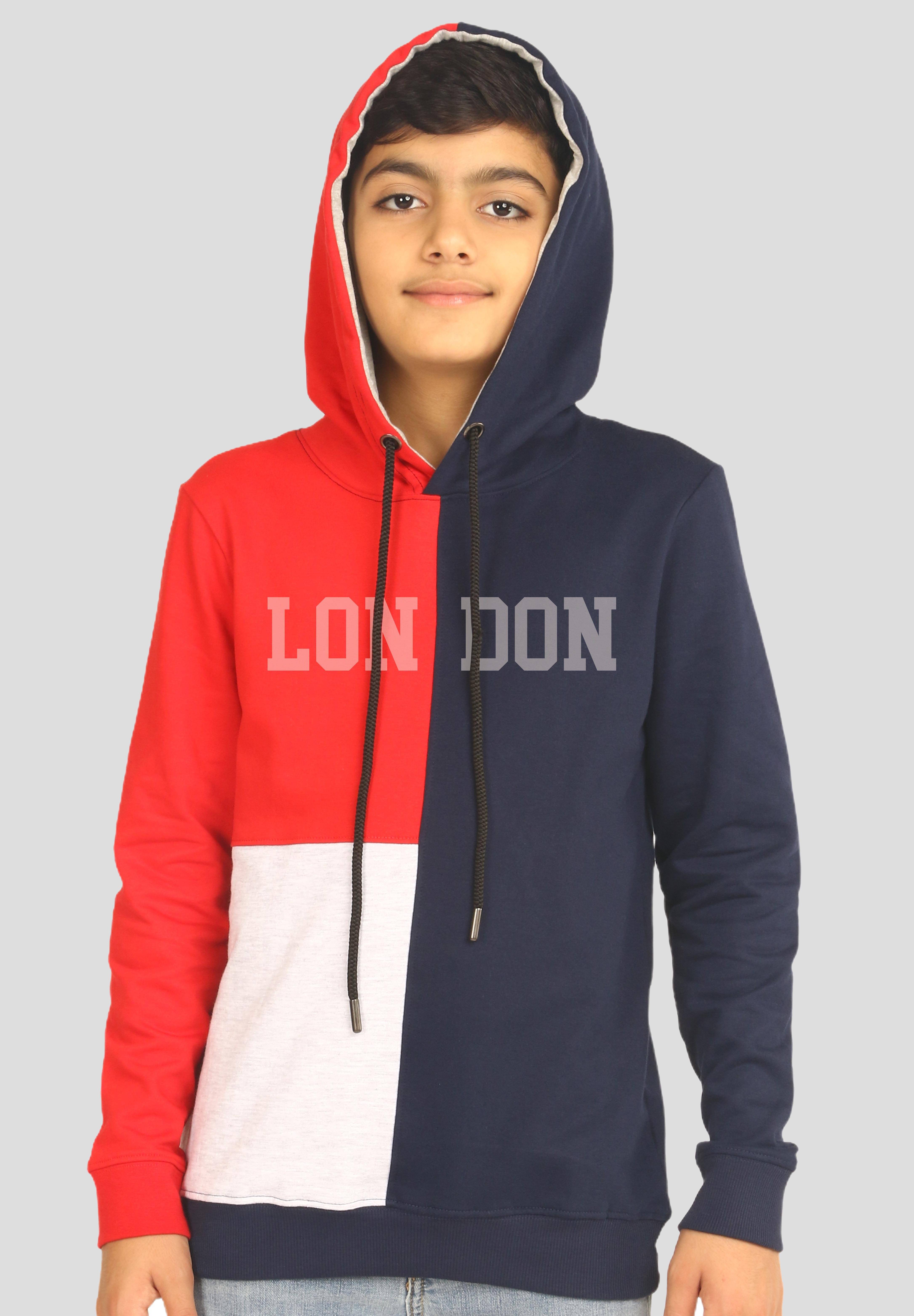     			Ariel Pack of 1 Boys Cotton Sweatshirt ( Red & Blue )