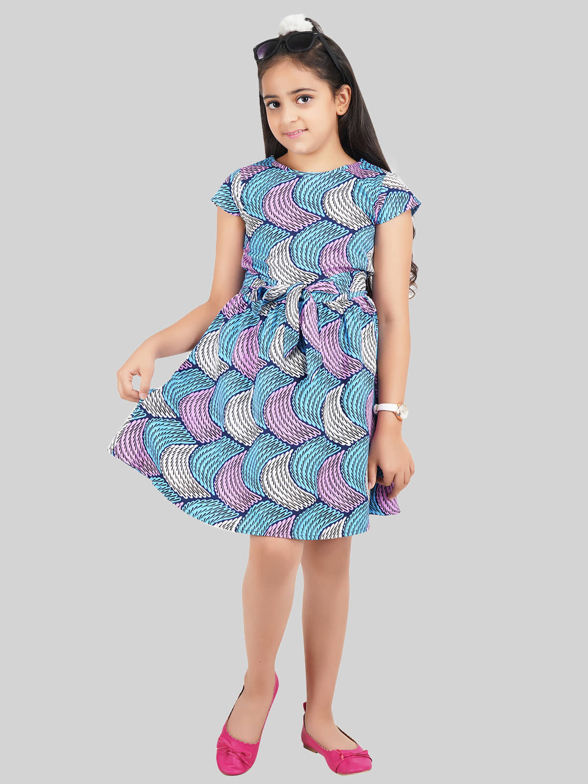 Being Naughty Polyester Frock For Girls ( Pack of 1 , Multicolor )