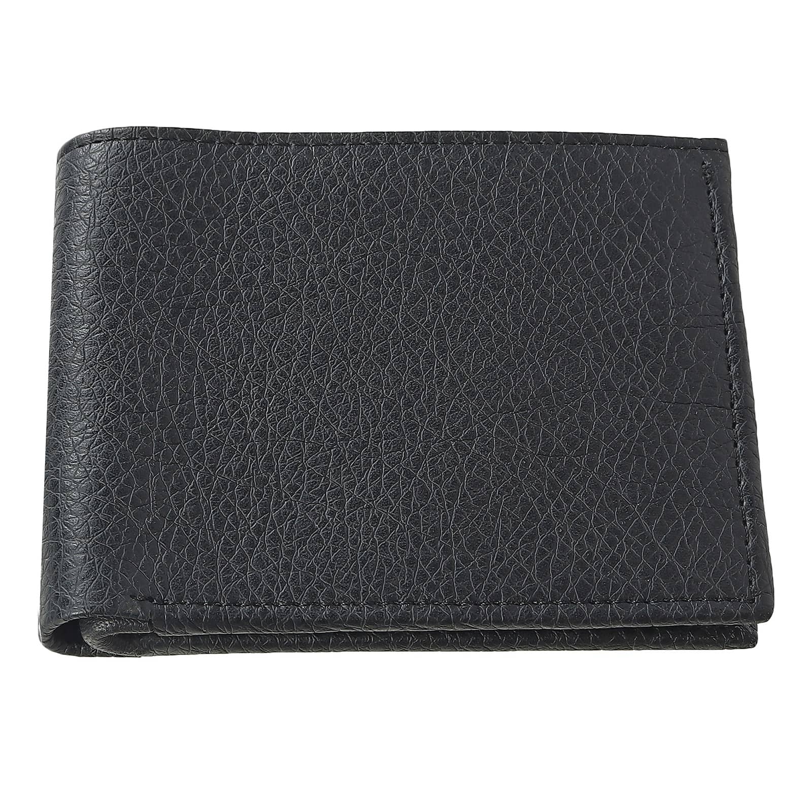 Clock21 - Black Leather Men's Regular Wallet ( Pack of 1 ) - Handbags | Buy online on ZillyBuy